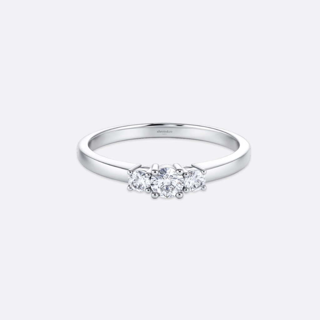 Bijou Belleville Ring by Ahrens & Co – bold 925 silver ring with polished curves and sparkling zirconia stones