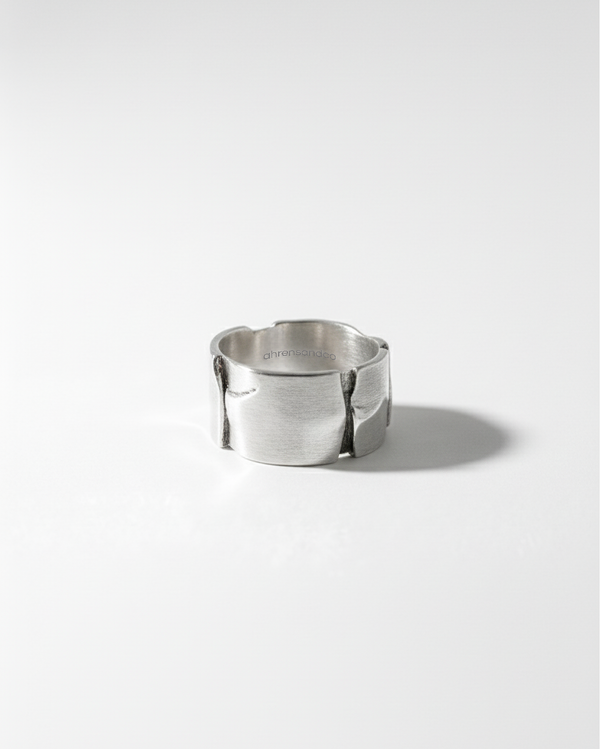 ahrensandco Brutalist No. 1 ring – 925 silver ring unisex 