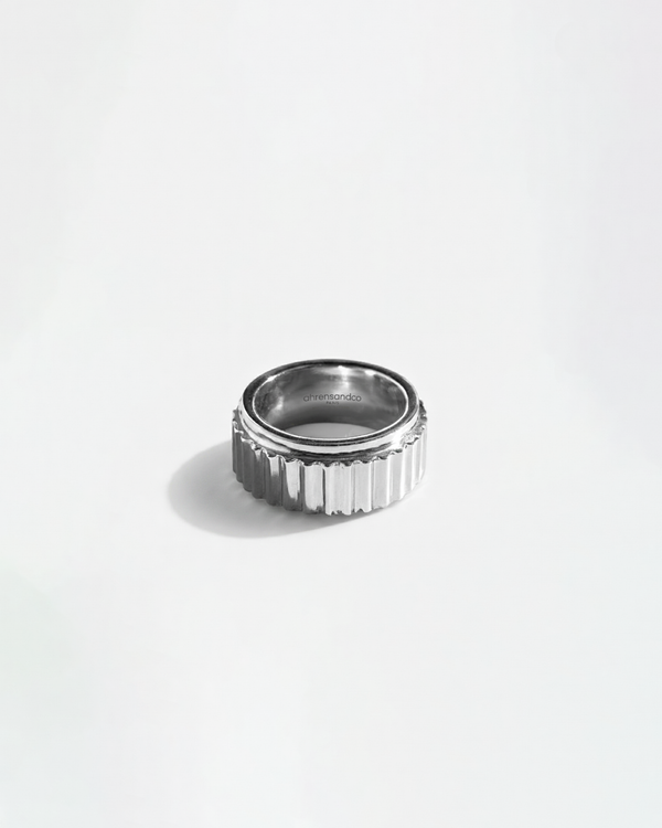 Ahrensandco Cannelé Ring – Stainless Steel Ring Unisex 