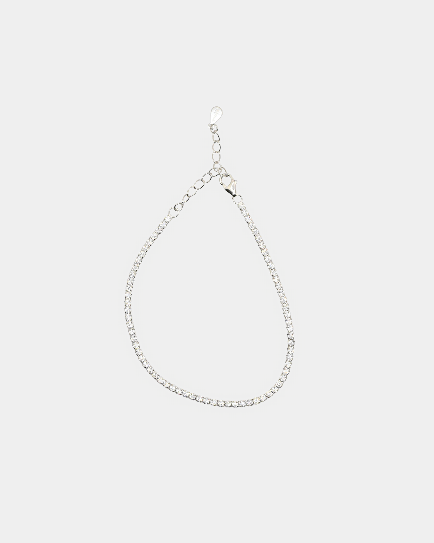 ahrensandco Clair Tennis Bracelet aus 925 Sterling Silber – Unisex Armband Frontansicht