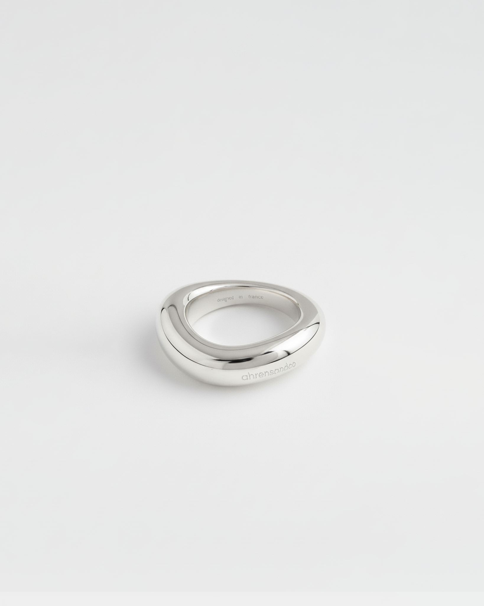 ahrensandco Donué Ring aus Edelstahl mit spiegelpolierter Oberfläche – Unisex Schmuck designed in Paris
