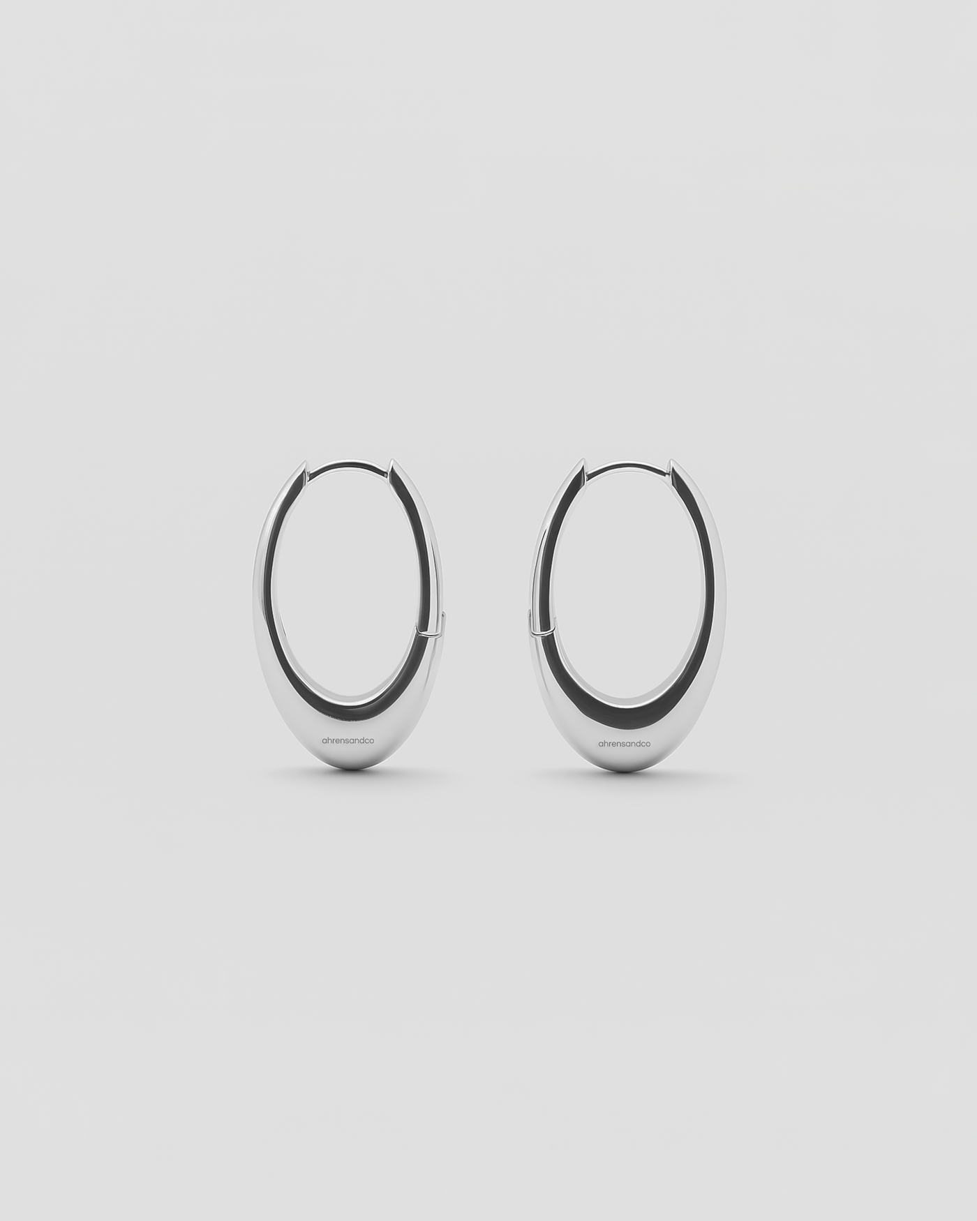 ahrensandco Orbit Earring aus 925 Sterling Silber – Unisex Ring Frontansicht