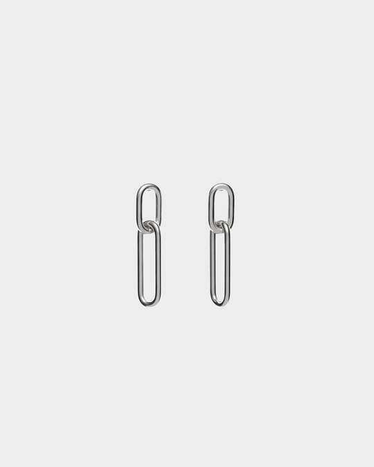 Linked drop earrings