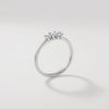 hrens & Co Bijou Belleville Ring in motion – silver ring with brilliant zirconia detailing in studio light